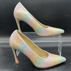 Torta Caliente Rainbow Women's 8.5M chloe Heels Pumps Shoes Wedding Fashion Chic